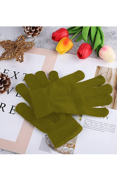 Erkek Kadın Kışlık Triko Eldiven Unisex Sıcak Kaliteli - 7