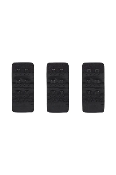 3lü Kadın Sütyen Uzatma Agrafı 2 Kancalı Kopça - 4