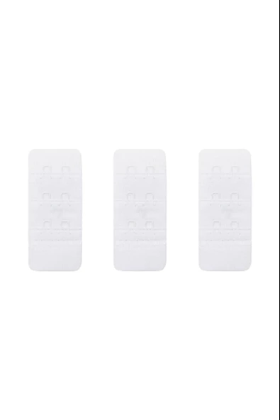 3lü Kadın Sütyen Uzatma Agrafı 2 Kancalı Kopça - 5