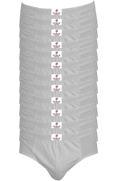 Seher Yıldızı12li Pamuklu Erkek Slip Külot Renkli Ekonomik Kom - 7