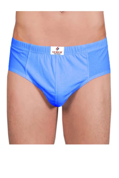 Seher Yıldızı12li Pamuklu Erkek Slip Külot Renkli Ekonomik Kom - 4