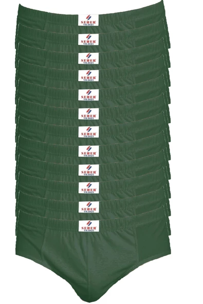 Seher Yıldızı12li Pamuklu Erkek Slip Külot Renkli Ekonomik Kom - 6