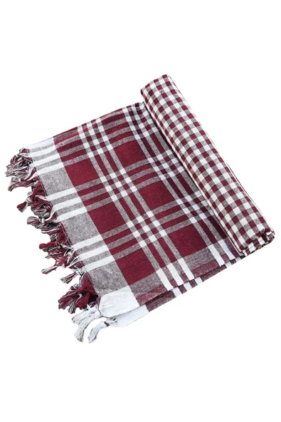 170x170 Pötikare Yer Sofra Bezi Piknik Masa Örtüsü Saçaklı - 4