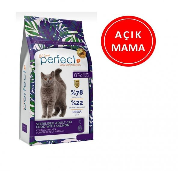 Perfect Sterilised Yetişkin Somonlu Kedi Maması 1 Kg AÇIK