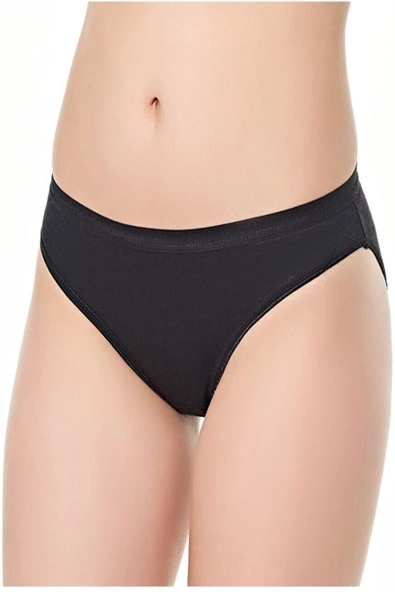 5li Kadın Penye Bikini Külot Rengarenk Pamuklu - 9