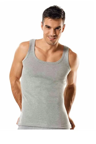 Tutku İç Giyim Erkek Ribana Atlet Renkli 6 Lı Paket - 2