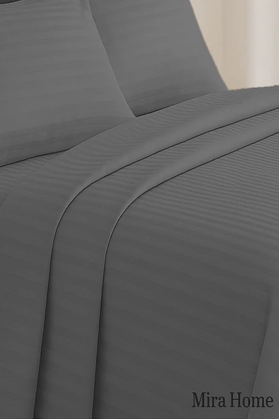 Çift Kişilik Su Yollu Saten Nevresim Takımı Polycotton - 4