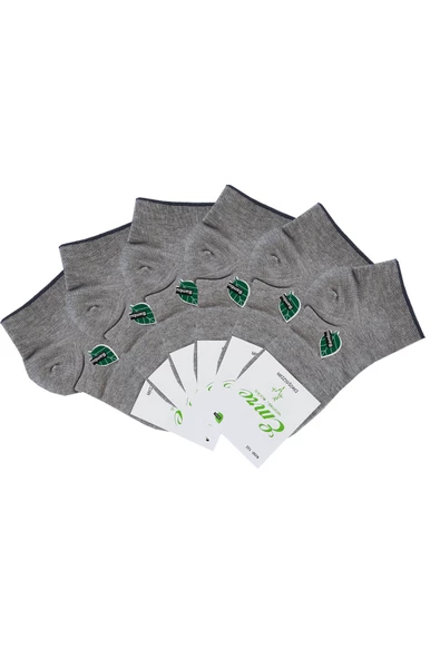 Emre 6lı Erkek Bambu Kısa Patik Çorap Yumuşak Dikişsiz Rahat - 6