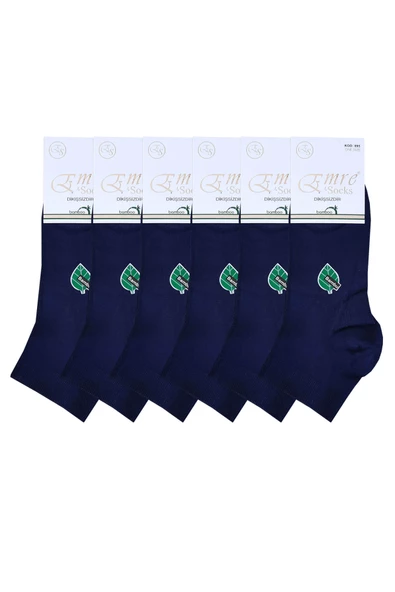 Emre 6lı Erkek Bambu Kısa Patik Çorap Yumuşak Dikişsiz Rahat - 7