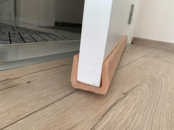 Ygt Ambalaj 2 Adet Kahverengi Geçmeli Kapı Altı Süngeri İzolasyon Soğuk Hava Kesici Toz Önleyici - Resim 3