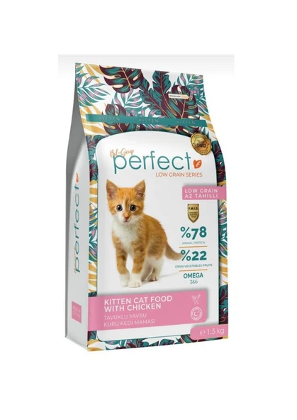 Perfect Tavuklu Yavru Kedi Maması 1,5 Kg ürün görseli 1