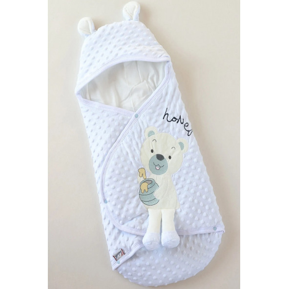 Bal Ayıcıklı Kundak Battaniye (çıtçıtlı kapanma) - 6