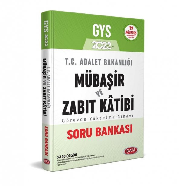 2023 GYS T. C. Adalet Bakanlığı Mübaşir ve Zabıt Katibi Soru Bankası Data Yayınları