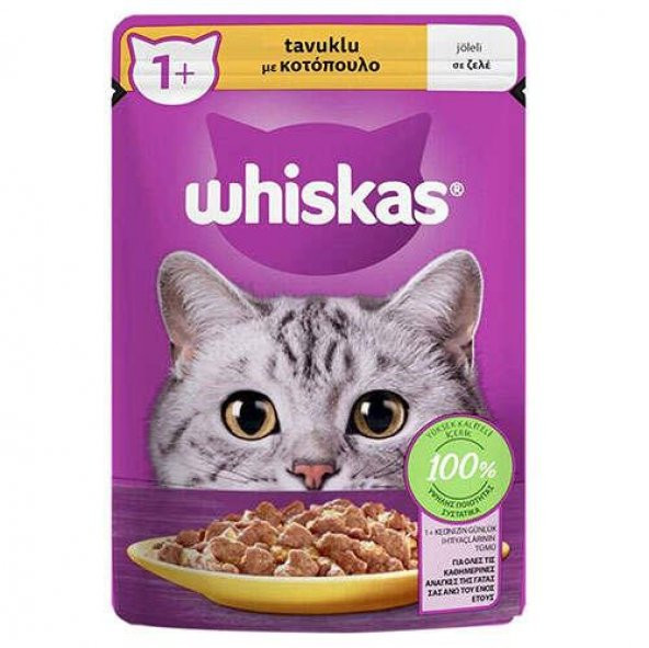 Whiskas Pouch Tavuk Etli Yaş Kedi Maması 85 gr