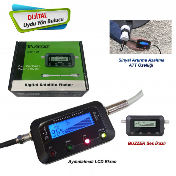 Divisat Dijital Finder Uydu Yön Bulucu