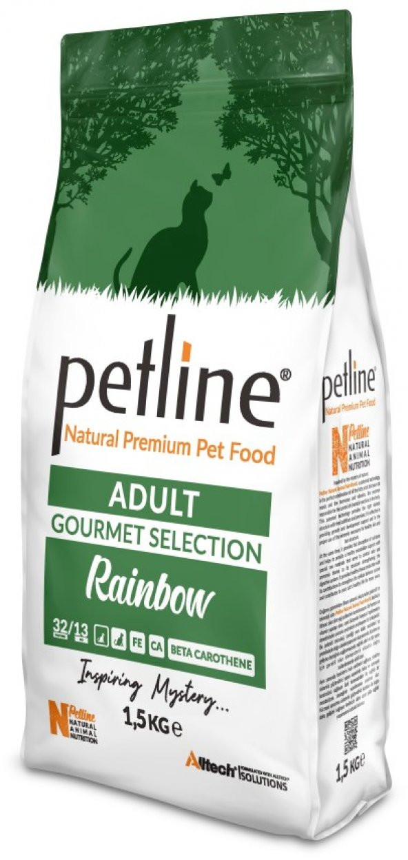 Petline S. P. Yetişkin Kedi Maması Gourmet 1.5 Kg  (Rainbow)