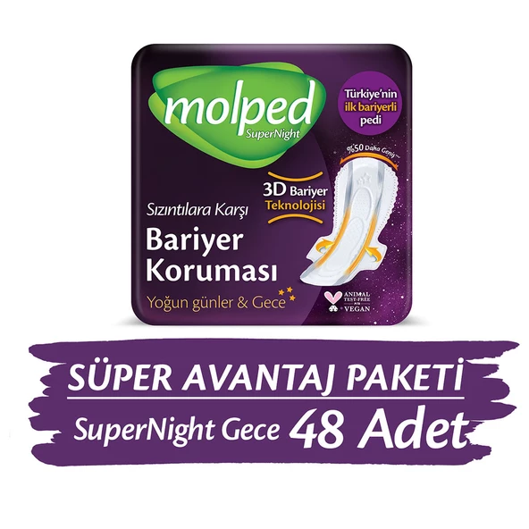 Molped Supernight Gece Süper Avantaj Paketi 48 Adet