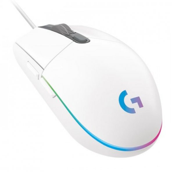 Logitech 910-005824 G102 LightSync Beyaz 8000DPI 6 Tuş Optik RGB White Kablolu Gaming (Oyuncu) Mouse - 3