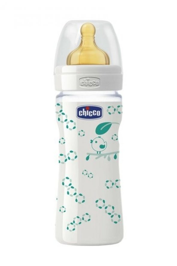 Ceren Gündoğdu Butik Cam Biberon 240 ml Erkek Kauçuk - 1