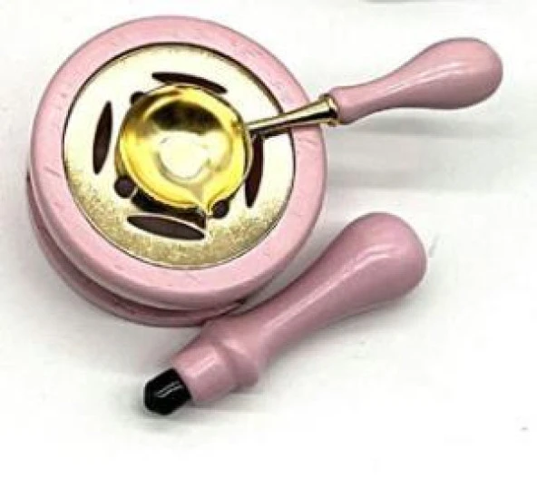 Davetiye Mum Mühürü Uygulama Seti Pembe Renk 610 Elif Vav - Resim 4