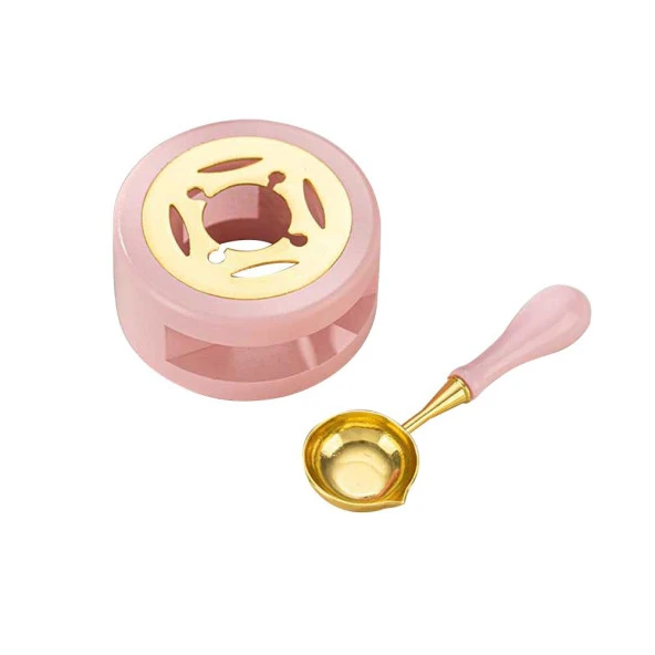 Davetiye Mum Mühürü Uygulama Seti Pembe Renk 610 Elif Vav - Resim 7