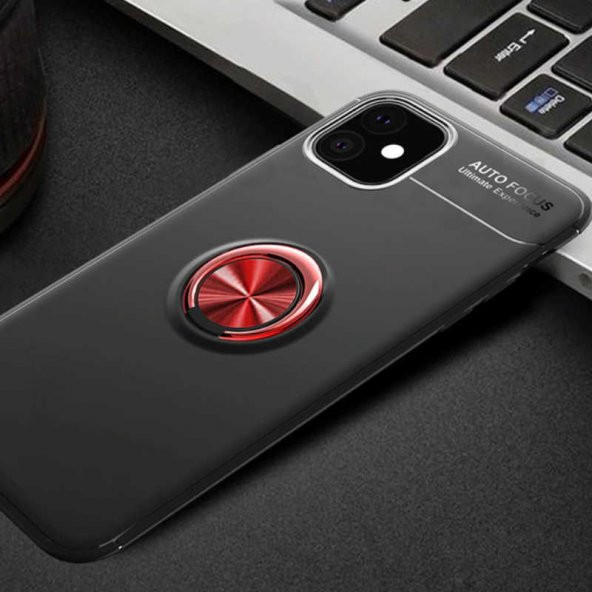 Apple iPhone 11 Kılıf Yüzüklü Kamera Korumalı Range Silikon Kılıf - 3