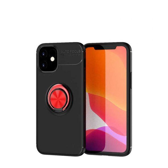 Apple iPhone 12 Kılıf Yüzüklü Kamera Korumalı Range Silikon Kılıf - Resim 4