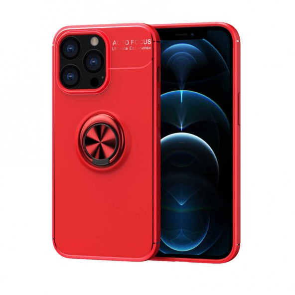 Apple iPhone 13 Pro Max Kılıf Yüzüklü Kamera Korumalı Range Silikon Kılıf - 2