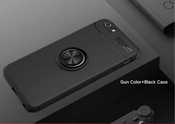 Apple iPhone 8 Kılıf Yüzüklü Kamera Korumalı Range Silikon Kılıf - 1