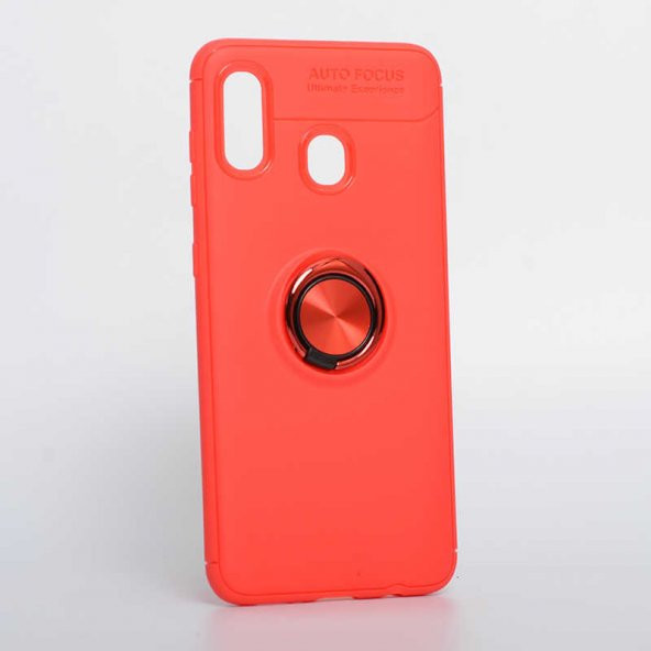 Samsung Galaxy A30 Kılıf Yüzüklü Kamera Korumalı Range Silikon Kılıf - Resim 2