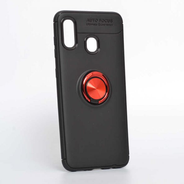 Samsung Galaxy A30 Kılıf Yüzüklü Kamera Korumalı Range Silikon Kılıf - Resim 4