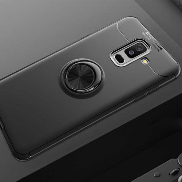 Samsung Galaxy A6 Plus 2018 Kılıf Yüzüklü Kamera Korumalı Range Silikon Kılıf