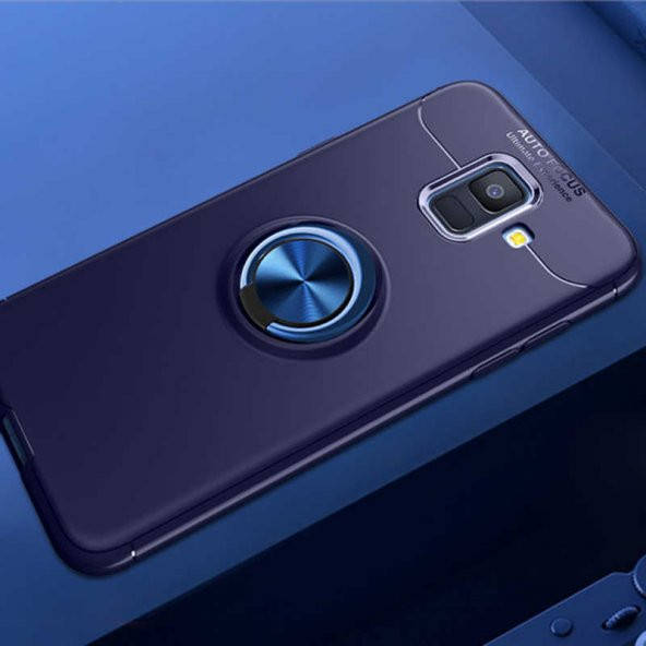 Samsung Galaxy A6 2018 Kılıf Yüzüklü Kamera Korumalı Range Silikon Kılıf - Resim 3