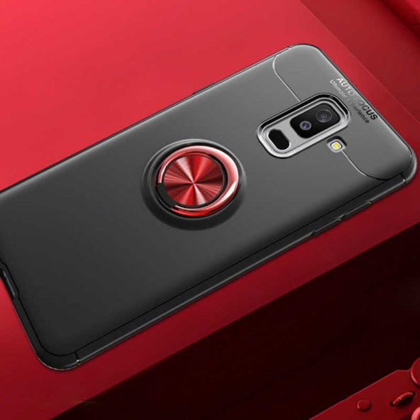 Samsung Galaxy A6 Plus 2018 Kılıf Yüzüklü Kamera Korumalı Range Silikon Kılıf - Resim 4