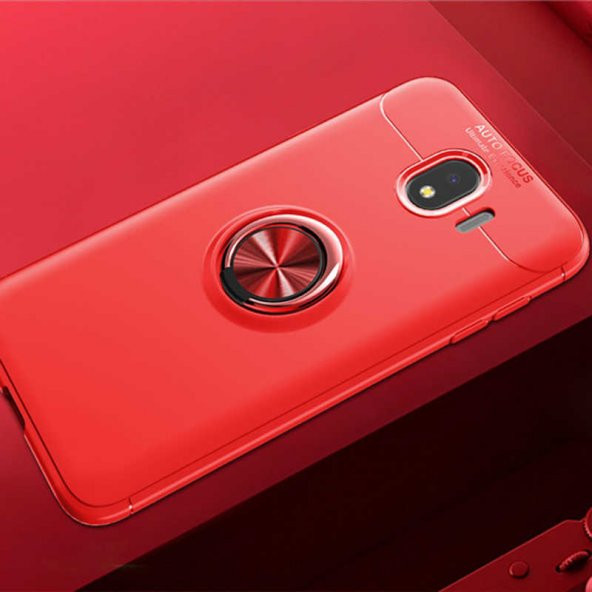 Samsung Galaxy J4 Kılıf Yüzüklü Kamera Korumalı Range Silikon Kılıf - 2