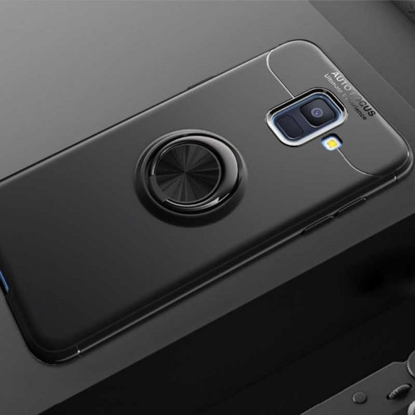 Samsung Galaxy J6 Kılıf Yüzüklü Kamera Korumalı Range Silikon Kılıf