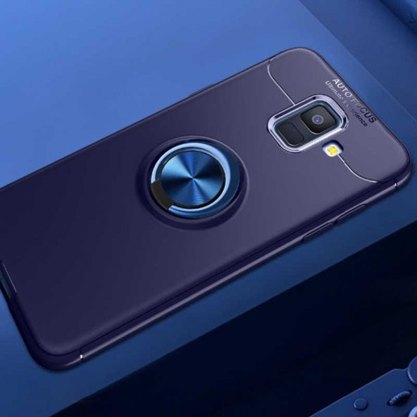 Samsung Galaxy J6 Kılıf Yüzüklü Kamera Korumalı Range Silikon Kılıf - 3