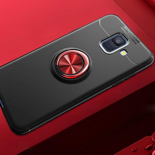 Samsung Galaxy J6 Kılıf Yüzüklü Kamera Korumalı Range Silikon Kılıf - 4
