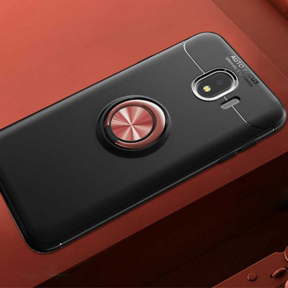 Samsung Galaxy J4 Kılıf Yüzüklü Kamera Korumalı Range Silikon Kılıf - 4