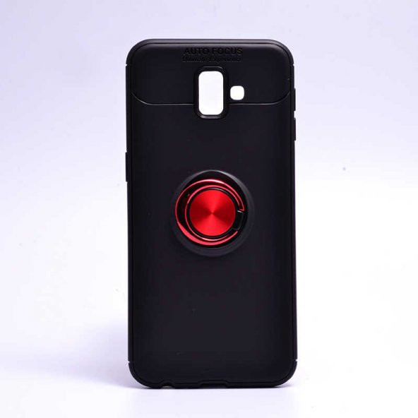 Samsung Galaxy J6 Plus Kılıf Yüzüklü Kamera Korumalı Range Silikon Kılıf - Resim 4