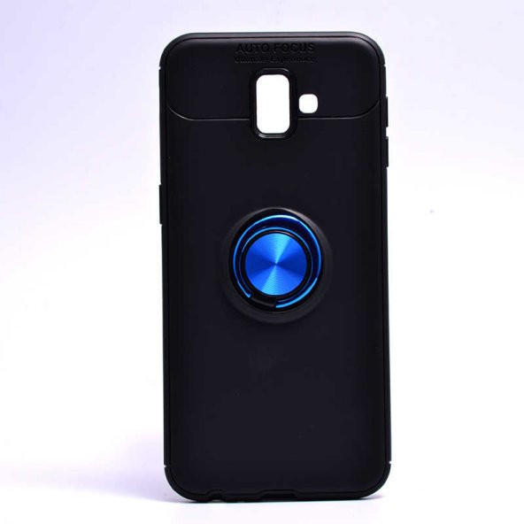 Samsung Galaxy J6 Plus Kılıf Yüzüklü Kamera Korumalı Range Silikon Kılıf - Resim 5