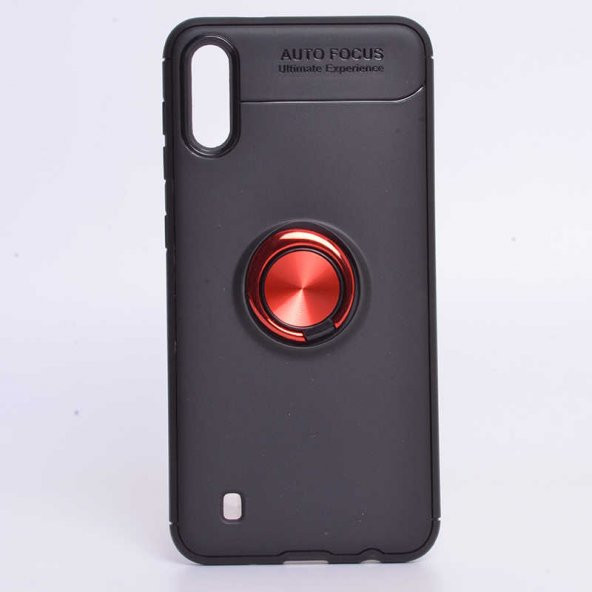 Samsung Galaxy M10 Kılıf Yüzüklü Kamera Korumalı Range Silikon Kılıf - Resim 4