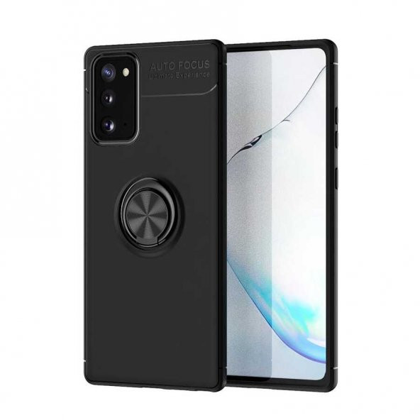 Samsung Galaxy Note 20 Kılıf Yüzüklü Kamera Korumalı Range Silikon Kılıf