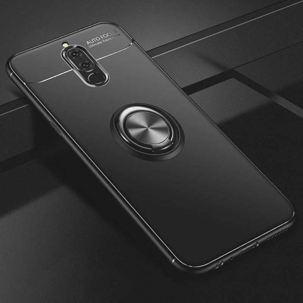 Huawei Mate 10 Lite Kılıf Yüzüklü Kamera Korumalı Range Silikon Kılıf - 1