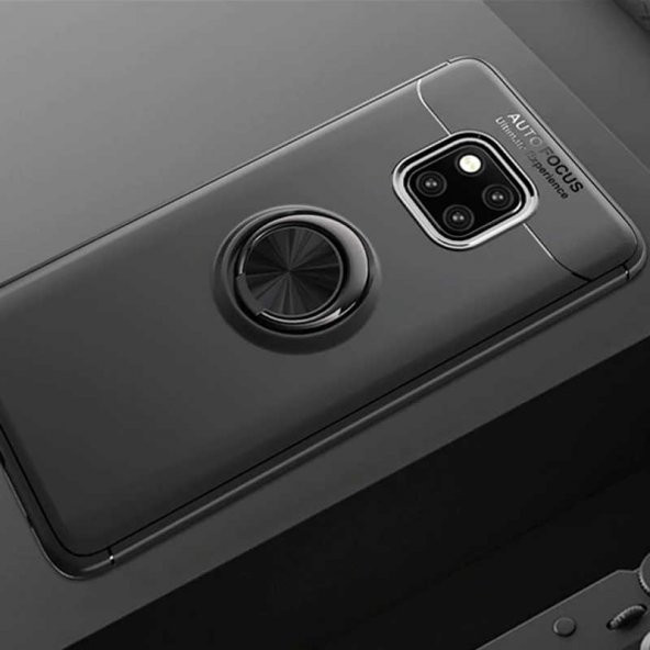 Huawei Mate 20 Pro Kılıf Yüzüklü Kamera Korumalı Range Silikon Kılıf