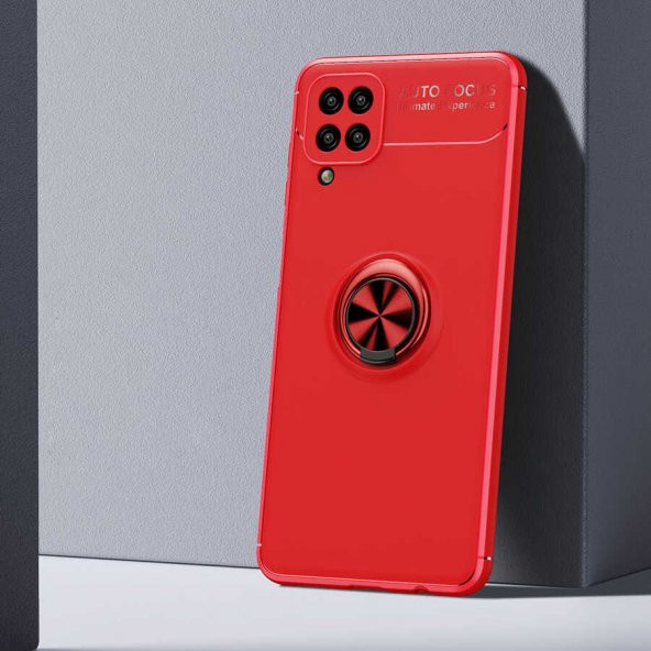 Samsung Galaxy M12 Kılıf Yüzüklü Kamera Korumalı Range Silikon Kılıf - 2