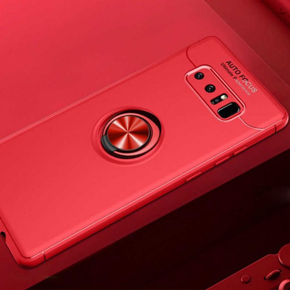 Samsung Galaxy Note 8 Kılıf Yüzüklü Kamera Korumalı Range Silikon Kılıf - Resim 2