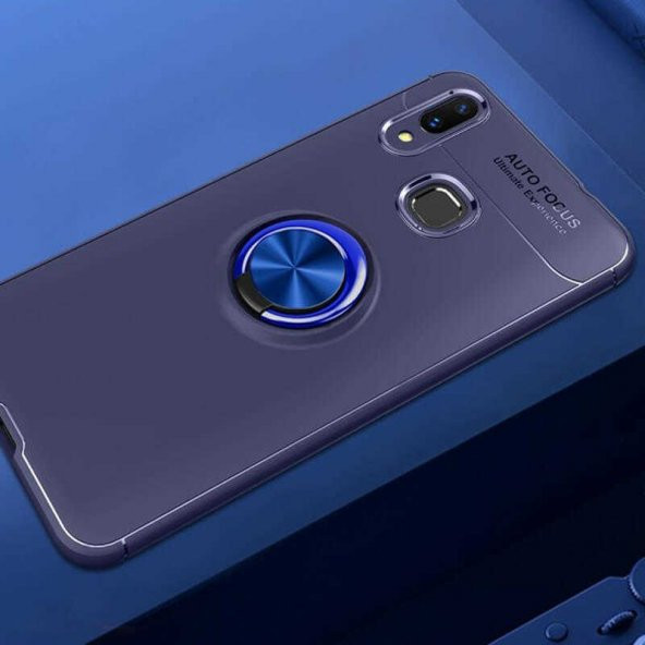 Huawei P Smart 2019 Kılıf Yüzüklü Kamera Korumalı Range Silikon Kılıf - 3