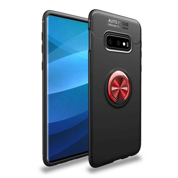 Samsung Galaxy S10E Kılıf Yüzüklü Kamera Korumalı Range Silikon Kılıf - 4