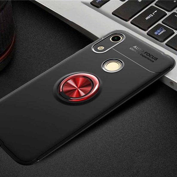 Huawei Honor 8A Kılıf Yüzüklü Kamera Korumalı Range Silikon Kılıf - 4